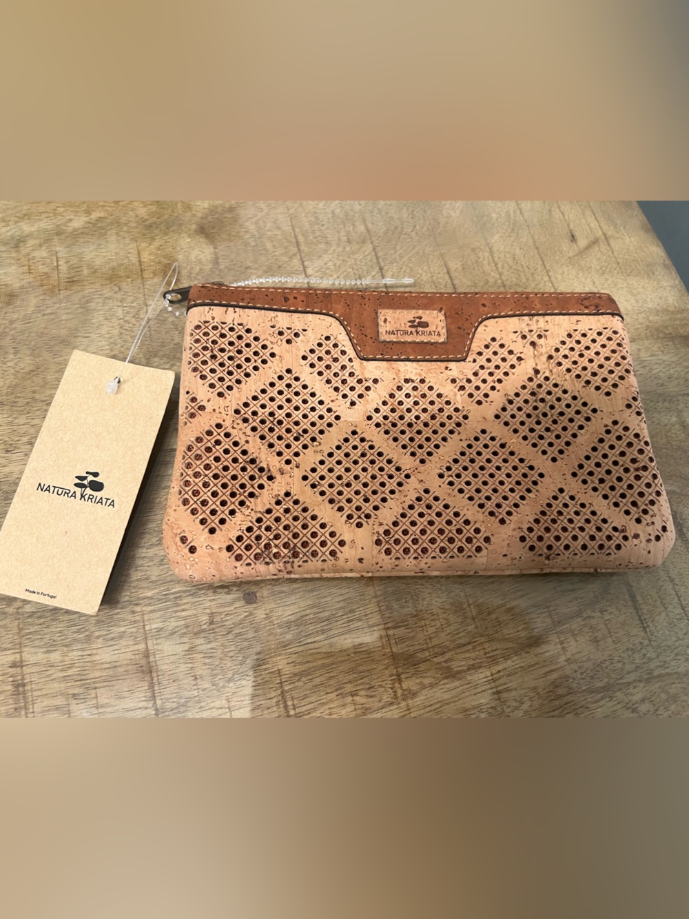 Natura Kriata cork wallets or small purse wristlet style